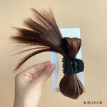 Messy Bun Hair Piece Claw Clip-Black Color