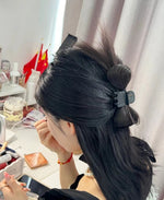 Messy Bun Hair Piece Claw Clip-Black Color