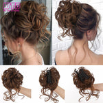 ব্ল্যাক কালার Synthetic Hair Bun Extension