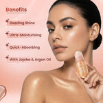 Roll n Glow Glitter Oil (Swiss Beauty) Pink Gliter