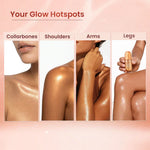 Roll n Glow Glitter Oil (Swiss Beauty) Gold