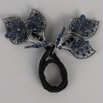 Rhinestone Flower Hair Clip & Bun Maker