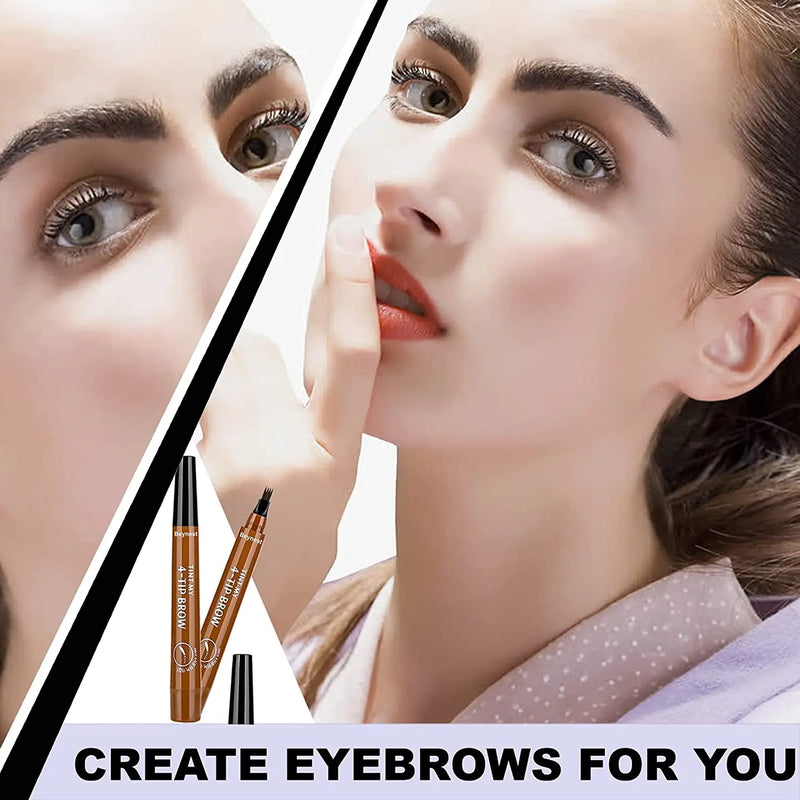 ( গ্রে ব্রাউন ) Waterproof 4 Points Eyebrow Pen