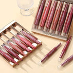 Dragon Ranee 6Pcs Deep Matte Velvet Lipstick + Lip Liner and Lipstick-6 Pcs Deep Shade