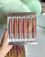 Dragon Ranee 6Pcs Deep Matte Velvet Lipstick + Lip Liner and Lipstick-6 Pcs Deep Shade