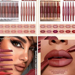 Dragon Ranee 6Pcs Nude Matte Velvet Lipstick + Lip Liner and Lipstick-6 Pcs Nude Shade