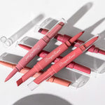 Dragon Ranee 6Pcs Deep Matte Velvet Lipstick + Lip Liner and Lipstick-6 Pcs Deep Shade
