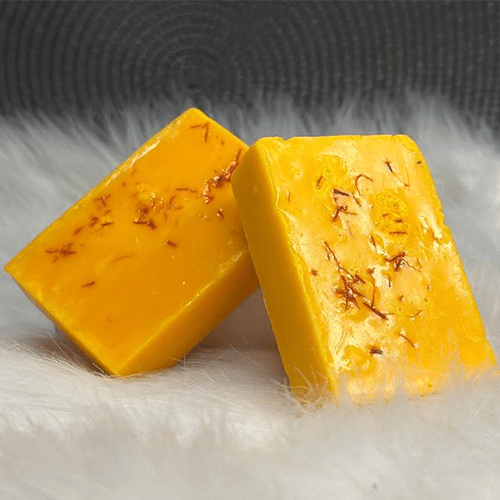 ( ২ পিসের সেট ) Saffron Goat Milk Handmade Soap