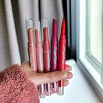 Dragon Ranee 6Pcs Deep Matte Velvet Lipstick + Lip Liner and Lipstick-6 Pcs Deep Shade