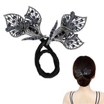 Rhinestone Flower Hair Clip & Bun Maker