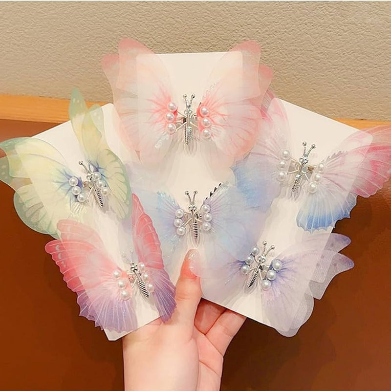 Butterfly Hair Clip-6 pcs