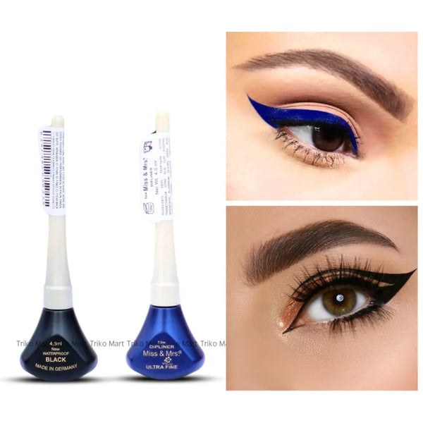 (Black+Blue Combo Color)Miss &amp; Mrs. Ultra-Fine Dipliner