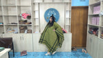 100% Cotton Jamdani Handloom Shalwar Kameez-Green Color