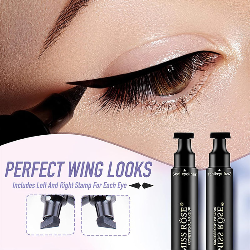 Eid Offer-2 pcs-Miss Rose Stamp Eyeliner 2 in 1