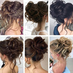 ব্ল্যাক কালার Synthetic Hair Bun Extension
