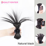 Messy Bun Hair Piece Claw Clip-Black Color
