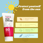 Day cream + sunscreen- Sun Cream SPF50+ UV Protection 70ML