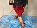 হাফ সিল্ক জামদানি তাঁত কাজের সালোয়ার কামিজ-ব্ল্যাক+রেড মিক্স কালার