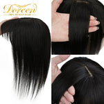 ( ন্যাচারাল ব্ল্যাক ) Clip In Hair Piece Women Real Hairpiece