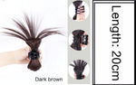Messy Bun Hair Piece Claw Clip-Black Color