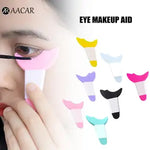 ৪ পিচ -Eyeliner Template Silicone Stencil-4pcs