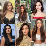 ১ জোড়া-১২ ইঞ্চি (ডার্ক ব্রাউন কালার) Hair Pads Clip in Hair Extension Lining