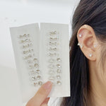 Mini Crystal Stud Earrings Set