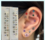 Mini Crystal Stud Earrings Set