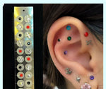 Mini Crystal Stud Earrings Set