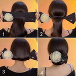 🌸✨ Elegant Flower Hair Bun Maker – স্টাইলিশ হেয়ার বান ক্লিপ ✨🌸