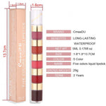 💄✨ 5 In 1 Liquid Lipstick – One Stick, Endless Beauty! ✨💋