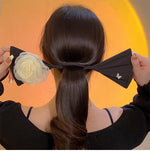 🌸✨ Elegant Flower Hair Bun Maker Black Color – স্টাইলিশ হেয়ার বান ক্লিপ ✨🌸