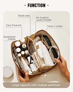 👜✨ Portable Makeup Organizer Bag Chocolate Color – ট্রাভেল ফ্রেন্ডলি কসমেটিক স্টোরেজ ব্যাগ ✨👜