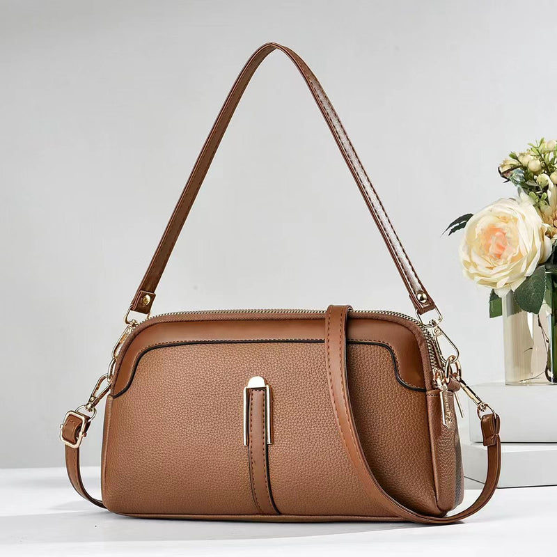 Ladies Women's Hand Bags-Brown