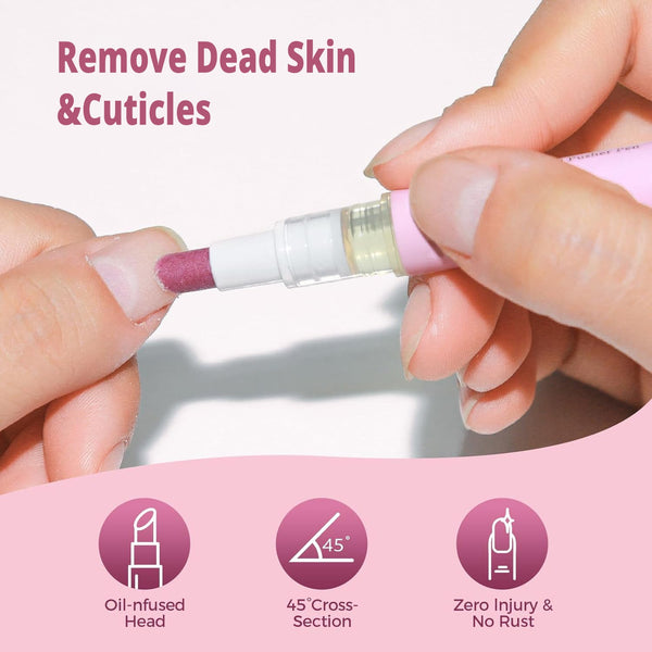 2-in-1 Quartz Cuticle Oil Pusher Pen