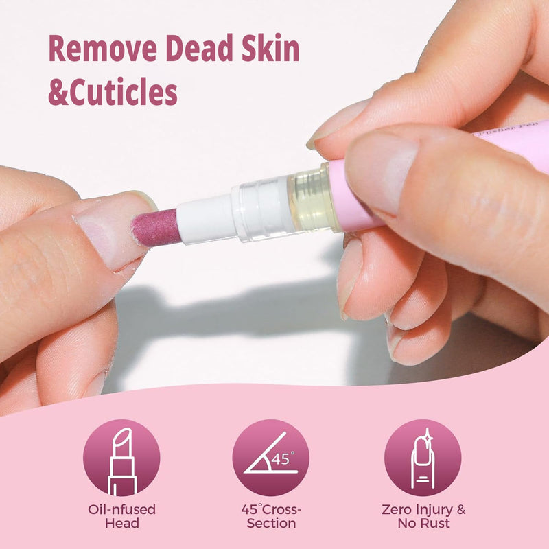 2-in-1 Quartz Cuticle Oil Pusher Pen