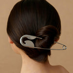 Safety Pin Hair Bun Stick Clip