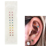 Mini Crystal Stud Earrings Set