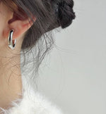 Golden Chunky Hoop Earrings