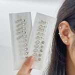 Mini Crystal Stud Earrings Set