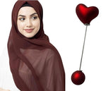 Heart Shaped Loop Takni Pins