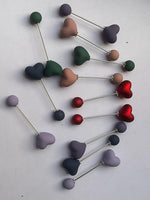 Heart Shaped Loop Takni Pins