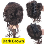 ডার্ক ব্রাউন কালার Synthetic Hair Bun Extension