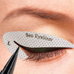 ৪টা সিটে ৩২ জোরা-Self Adhesive Eyeliner Eyeshadow Stencils