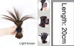 Messy Bun Hair Piece Claw Clip-Dark Brown Color