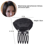 (৩ পিচের সেট ) Puff Hair Head Cushion Invisible Fluffy Hair Pad Sponge Clip
