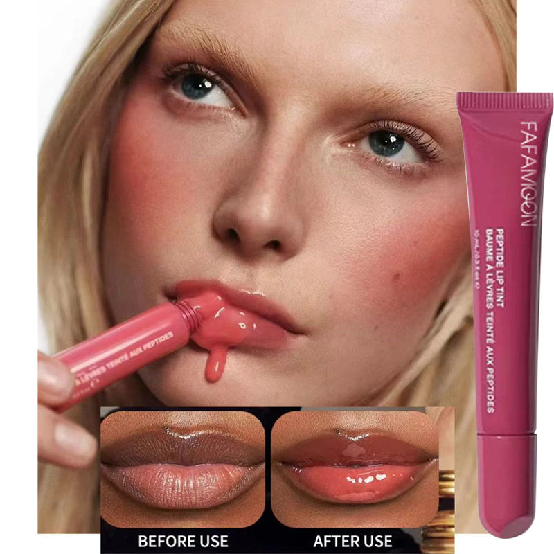 ১ পিস-(Color Shade-TOAST)- Moisturizing Oil Mirror Lipstick Plumping Lip