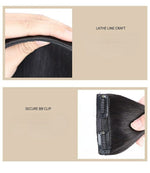 ৮ ইঞ্চি (লাইট ব্রাউন কালার) Women Fluffy Invisible Seamless Hair Pads Clip in Hair Extension Lining