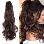 ✨ কালো কালার ✨ কোঁকড়ানো চুল Long Curly Claw Ponytail Hair