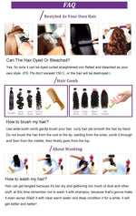 ✨ কালো কালার ✨Long Straight Claw Ponytail Hair